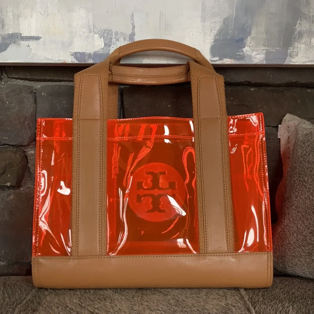Tory Burch Leather Trim PVC Tote - Picture 5 of 15